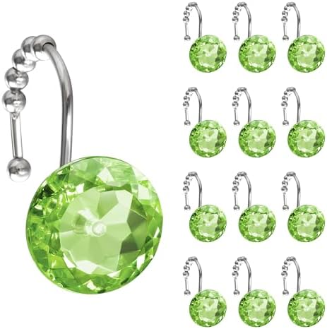 Sunlit Luxury Design Round Sage Green Diamond Crystal Gem Bling by Sunlit
