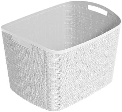 Curver Set of 2 XL 30.5L Jute Decorative Plastic Organization and Storage by Unknown
