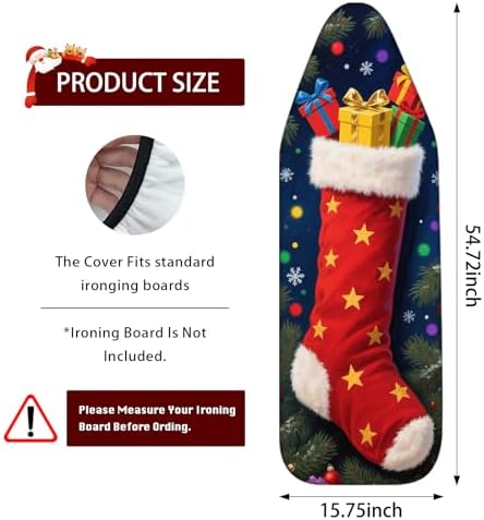 Nuxovilar Winter Stocking Ironing Board Cover 15x54 Inches Polyester - Image 3