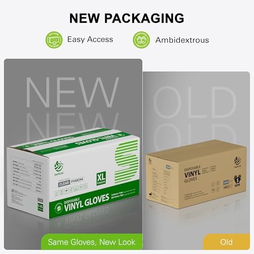 SWIFTLITE Disposable Vinyl Gloves, Food Safe - Image 5