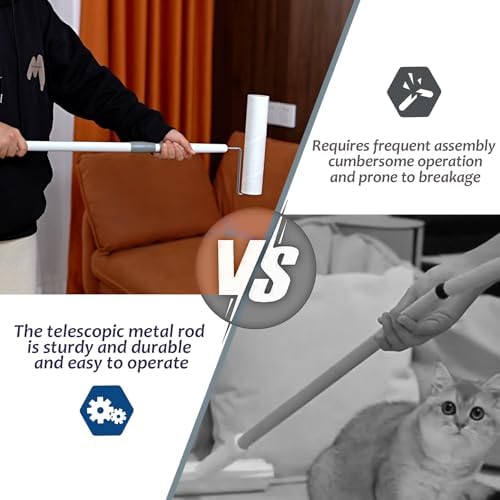 9.45" Large Lint Rollers for Pet Hair, Long Handled Extra Sticky - Image 4