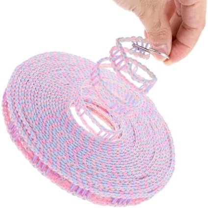 uxcell Windproof Clothesline, 10M 33ft Plastic Non-Slip Clothes Drying Rope - Image 3