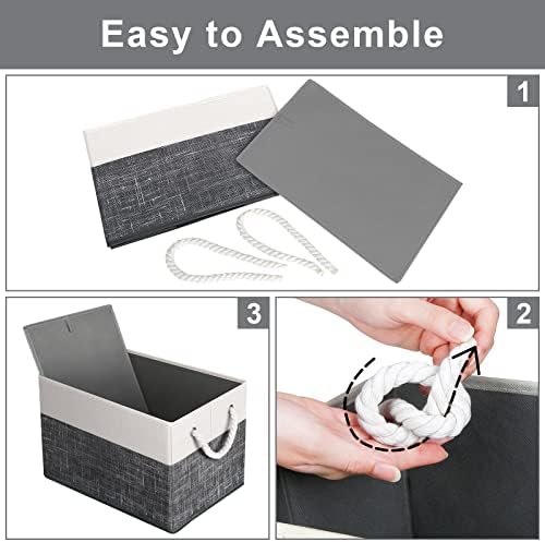 Fab totes Storage Bins 8-Pack, Foldable Storage Baskets - Image 4