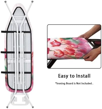 Flashideas Red Floral Ironing Board Cover - Image 4