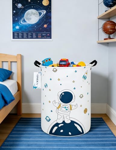Round Collapsible Astronaut Space Laundry Hamper - Image 5