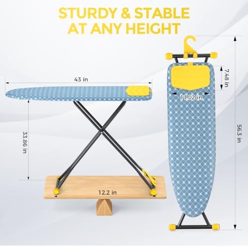 APEXCHASER Foldable 7-Level Heigh Adjustable Ironing Board - Image 4