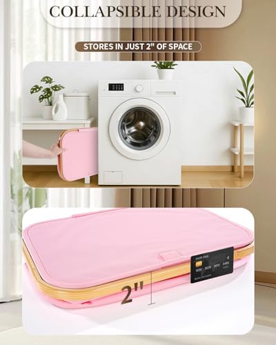 Laundry Basket with Wheels, 110L Large Rolling Laundry Hamper - Image 5