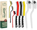 8 Pcs Crevice Cleaning Brush Set Hard Bristle Tools by Solvra