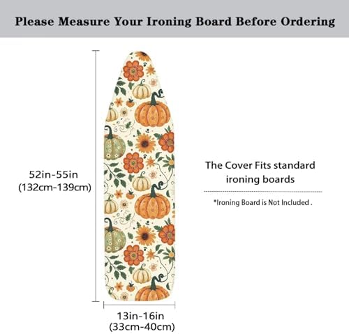 Fall Ironing Board Cover and Pad Pumpkin Sunflower Soft Ironing Pad - Image 5