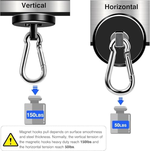 LOVIMAG Magnetic Hooks 150LBS Strong Magnets Cruise 12Pack Magnet - Image 5