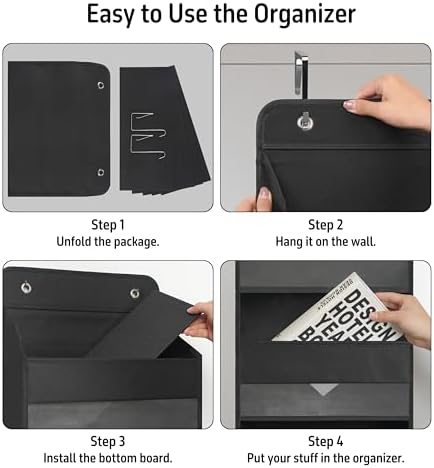 TYMENSH Black Over Door Organizer - Image 4