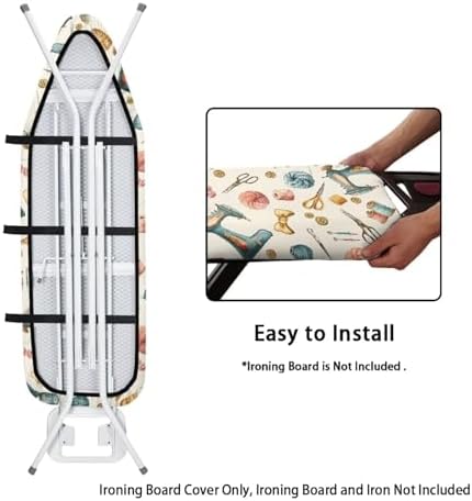 Sewing Machine Ironing Board Cover, Stain Resistant Needle and Thread Button - Image 5