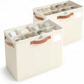 Varhomax Shoe Organizer Box for Closet, Small Foldable Shoe Storage Basket by Varhomax