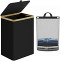 IEGrow Laundry Hamper with Lid, 85L Laundry Basket with Mesh Bags by iEGrow