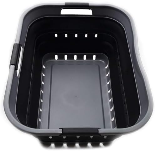 SAMMART 42L Collapsible Plastic Laundry Basket by SAMMART