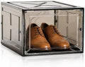 Translucent Black Shoe Storage Box, 2026 2nd Gen Thickened Hard Plastic by Fraphil