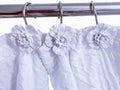 Twofishes White Flower Shower Curtain Hooks Set of 12 Home Fashion Decorative by Twofishes
