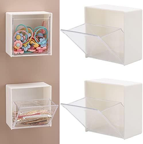 Tecbeauty 2PCS Cotton Pads Holder Dispenser, Wall Mounted Cotton Ball by Tecbeauty