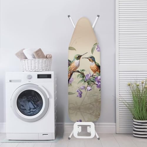 Hummingbird Flower Ironing Board Cover and Padding Standard Size Protective - Image 4
