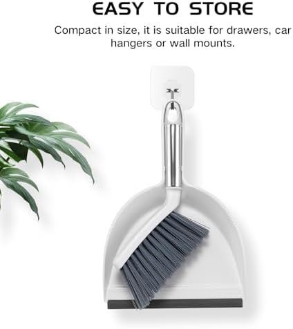 NACENA Mini Broom and Dustpan Set, Small Dust Pan and Brush Set - Image 6