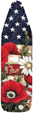 American Flag Poppy Iron Board Cover Stain Resistant Ironing Board Replacement - Image 6