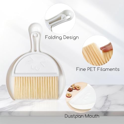 Mini Dust Pan with Broom Set, Small Dustpan and Brush Set, Hand Broom and Dust - Image 4