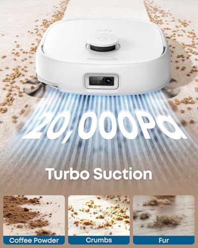 eufy E25 Robot Vacuum and Mop Combo, 000 Pa, HydroJet Roller Mop - Image 4