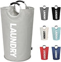 DOKEHOM 90L Large Laundry Basket Bag, Collapsible Tall Hamper by DOKEHOM