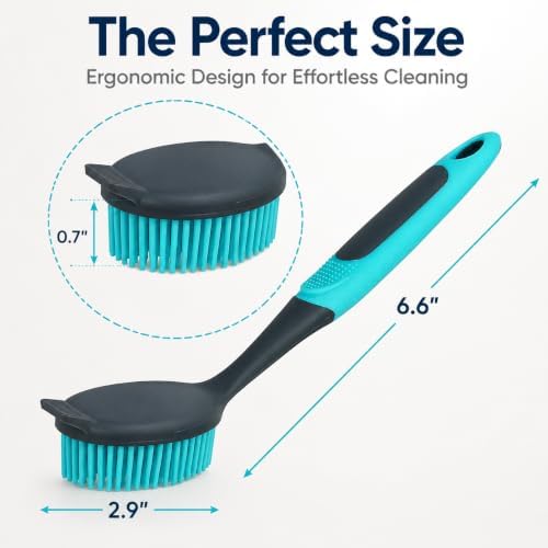 2-Pack Dish Brush with Handle - Image 2