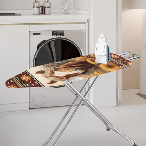 GLENLCWE Native American Horse Sunflower Ironing Board Cover - Image 2