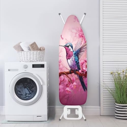 Hummingbird Ironing Board Covers and Pads Pink Flowers Ironing Board Padded - Image 4