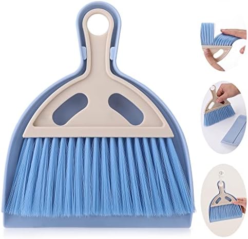 cobee Small Broom and Dustpan Cleaning Set, Mini Whisk Dustpan and Brush by Unknown
