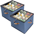 Shoe Organizer for Closet, 2 Pack Shoe Storage Bins by Vexalora