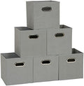 Household Essentials Fabric Storage Bins in Strong Poly‑Woven Fabric, Sturdy by HouseholdEssentials