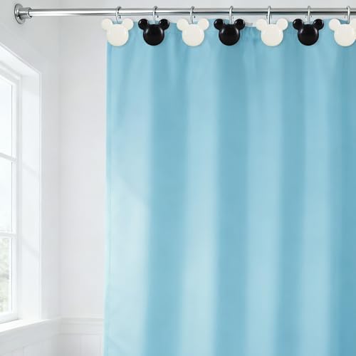 12-Piece Black White Mouse Shower Curtain Hooks - Image 5