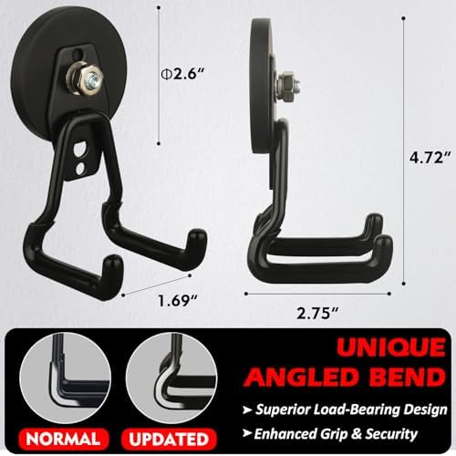 MUTUACTOR Upgraded Strong Magnetic Hooks Heavy Duty, 20lbs Durable Storage - Image 2
