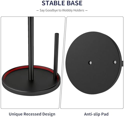 Jesginboo Paper Towel Holder Countertop, Paper Roll Holder - Image 3