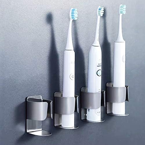 Electric Toothbrush Holder, 304 Stainless Steel Wall Mounted Self Adhesive - Image 2