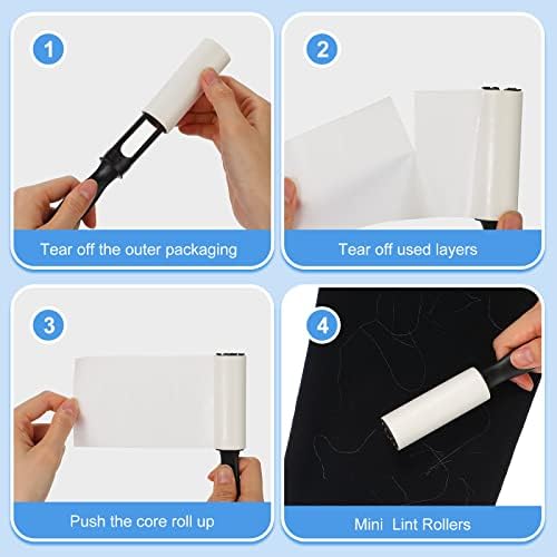 Zhehao 60 Pack Mini Lint Rollers - Image 3