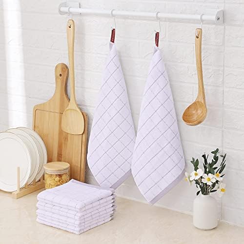 Homaxy 100% Cotton Terry Kitchen Dish Cloths, 12 Pack - Image 6