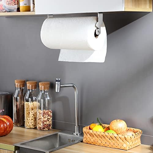 ZUNO Paper Towel Holder Cabinet Door or Under Cabinet, Self Adhesive - Image 5