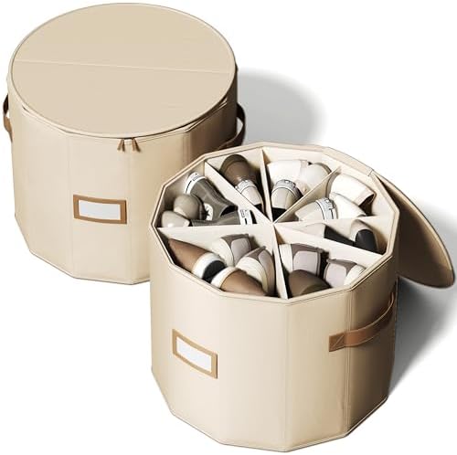 Round Shoe Organizer, Fan Dividers by Vailando
