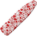 Red Love Heart Ironing Board Cover, Washable Polyester Elastic Valentine's Day by Daulesho