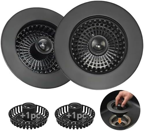 Kitchen Sink Stopper, 3 in 1 Pop Up Kitchen Sink Drain Strainer, by BLAZEAVIAN