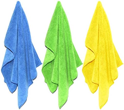 POLYTE 300 GSM Multipurpose Microfiber Cleaning Towel, 16x24 in, 18 Pack - Image 2