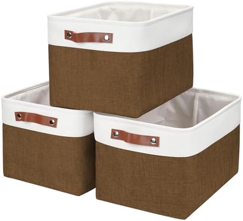 Bagnizer Storage Bins Large Fabric Storage Baskets by Bagnizer