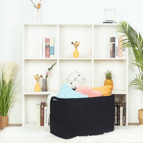 MINTWOOD Design 112L Extra Large Blanket Basket Holder Living Room, Pool Towels - Image 5