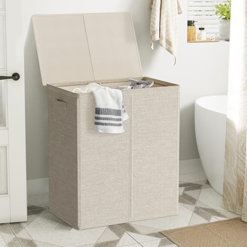 WOWLIVE 154L Double Laundry Hamper 2 Section - Image 2
