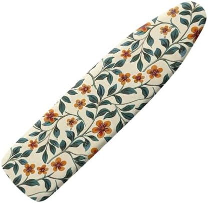 Wild Flower Ironing Board Cover Non-Slip 15x54 Inch Botanical Leaf Ditsy Flower by Daulesho