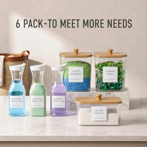 3+3 Pack Laundry Pods Containers & Dryer Sheet Holder & Laundry Detergent - Image 2